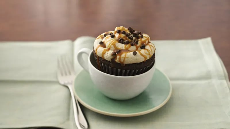 Mocha-Caramel Cappuccino Cupcakes