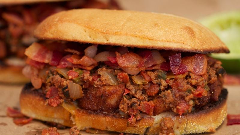 Man-Size Triple-Meat Sandwich