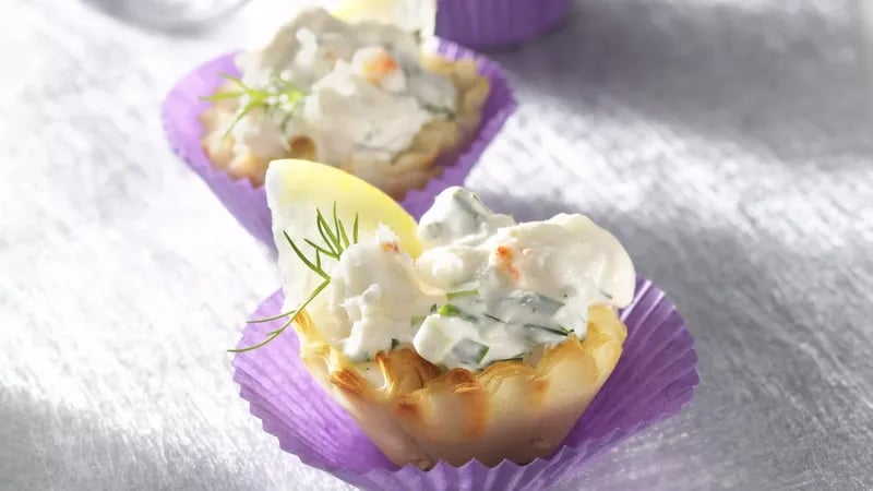 Festive Phyllo Crab Cups