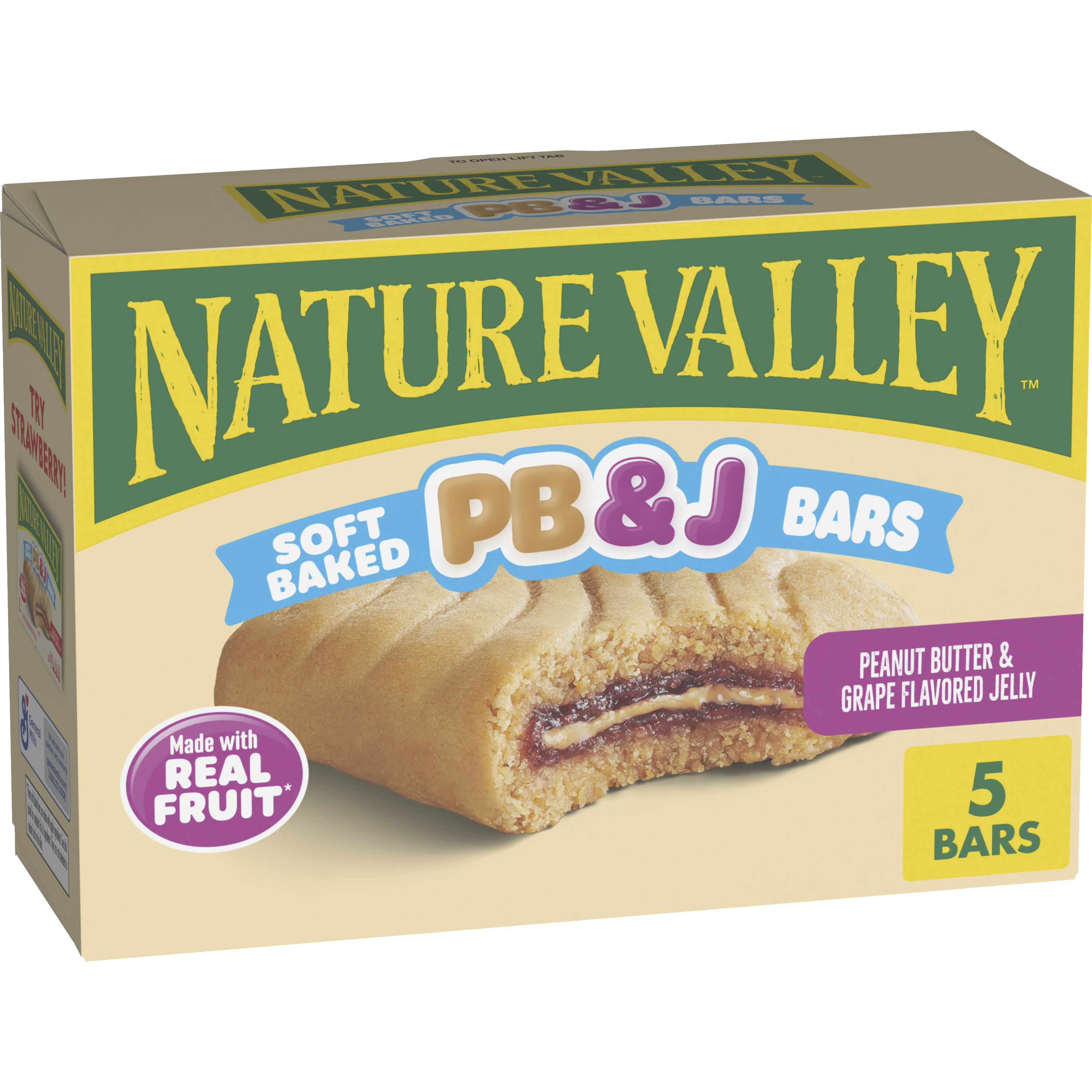 Nature Valley Nature Valley Soft Baked PB&J Bars, Peanut Butter & Grape — product image