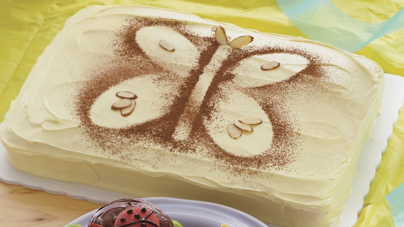 Butterfly Stencil Cake