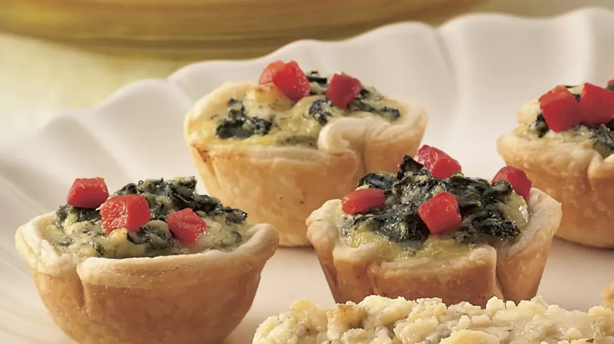 Cheesy Spinach Tartlets