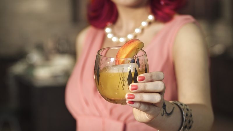 Modern Old-Fashioned Cocktail