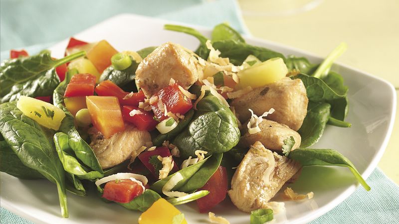 Tropical Salsa-Topped Chicken Salad