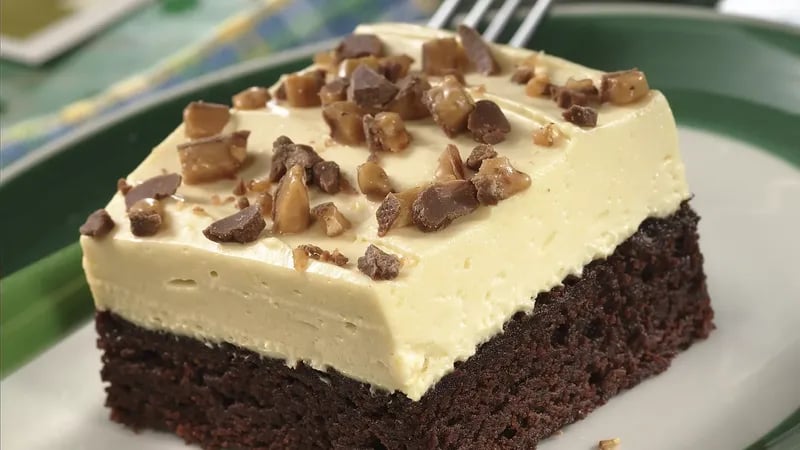 Irish Cream-Topped Brownie Dessert