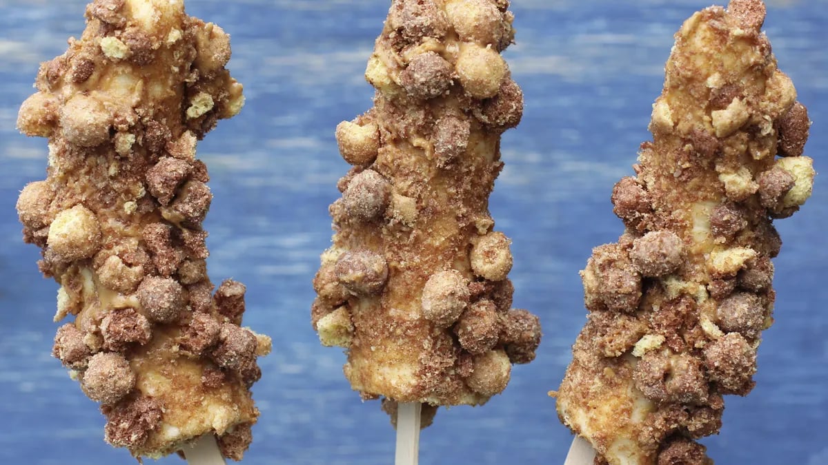 Peanut Butter-Banana Pops