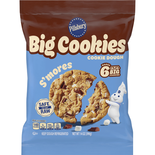 Pillsbury™ Big Cookies S'mores Cookie Dough - Front
