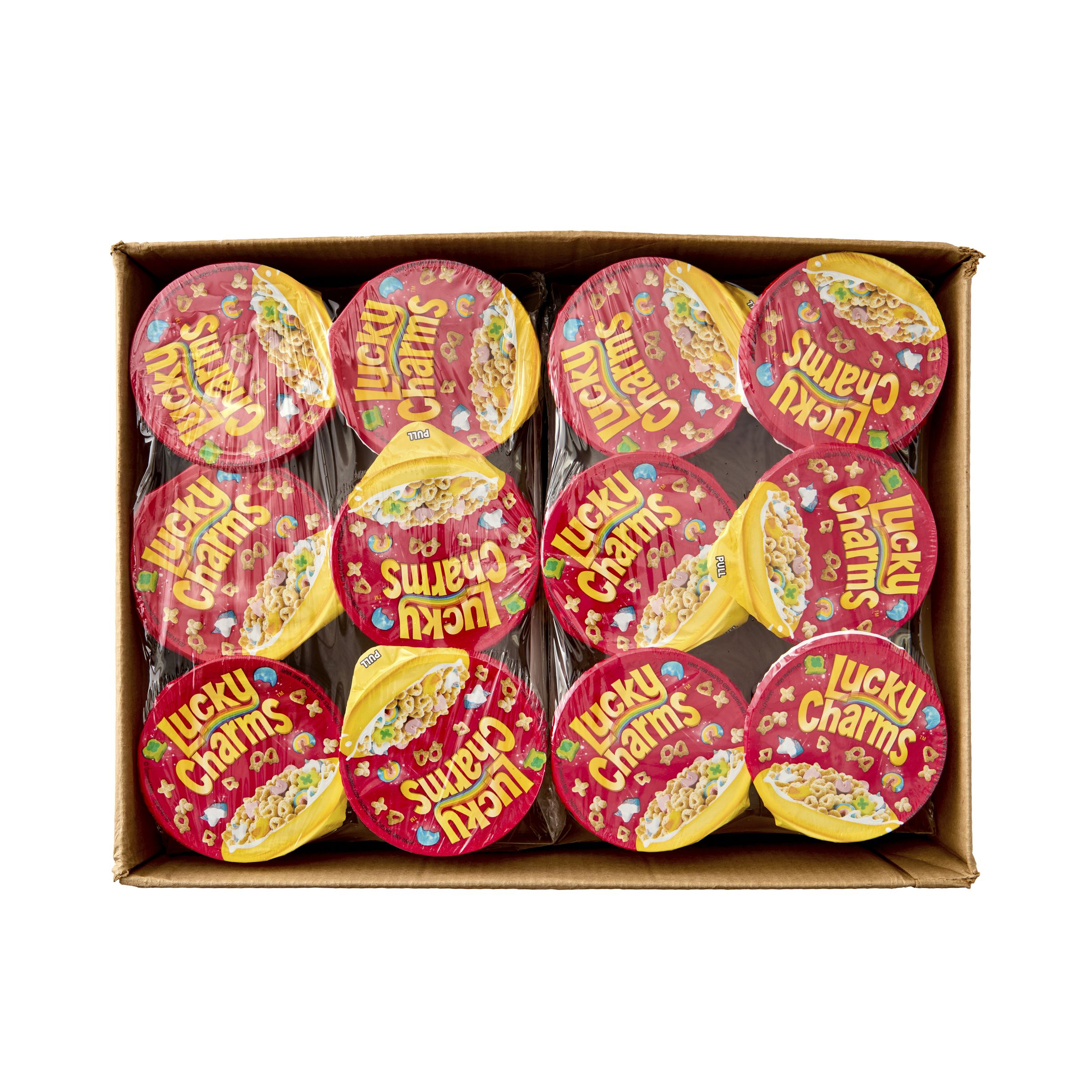  Open Case Lucky Charms Gluten Free Cereal Single Serve Cup Pack 10/10.2 OZ