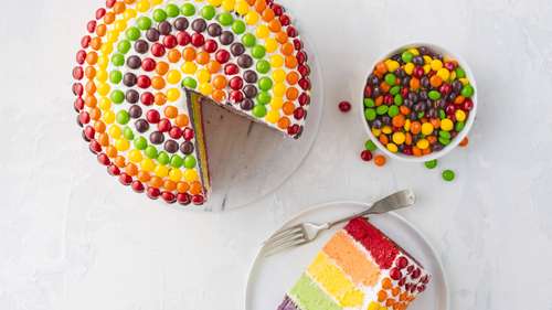 Skittles™ Rainbow Cake