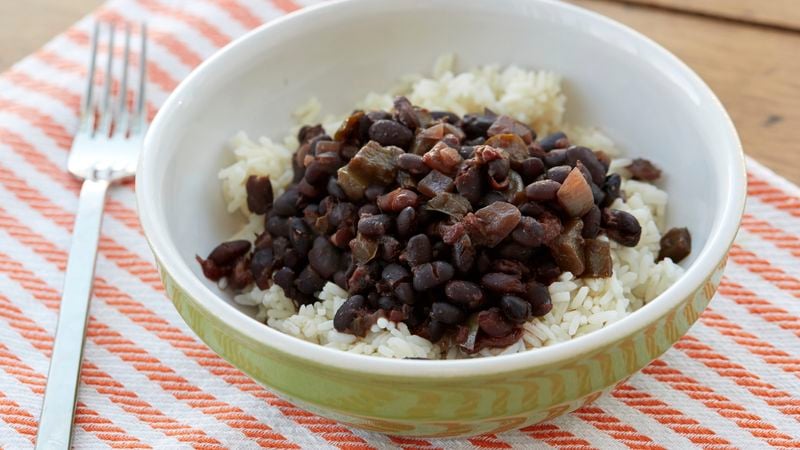 Crockpot Black Beans & Rice - Mostly Homemade Mom