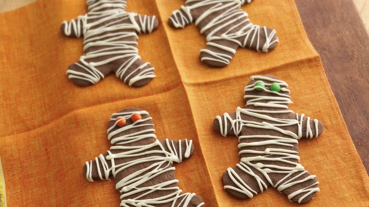 Chocolate Mocha Mummy Cookies