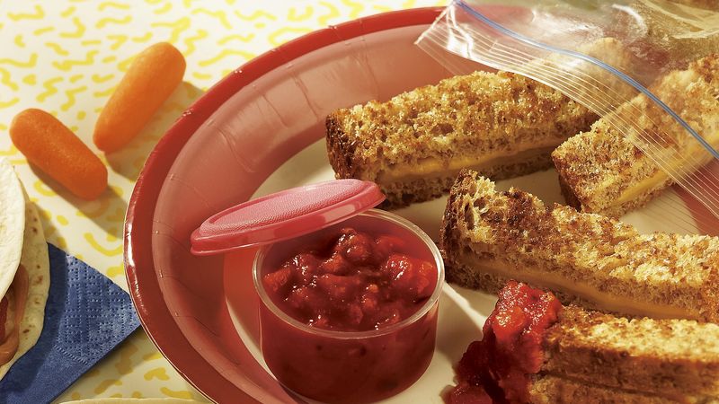 Make-Ahead Grilled Cheese and Salsa
