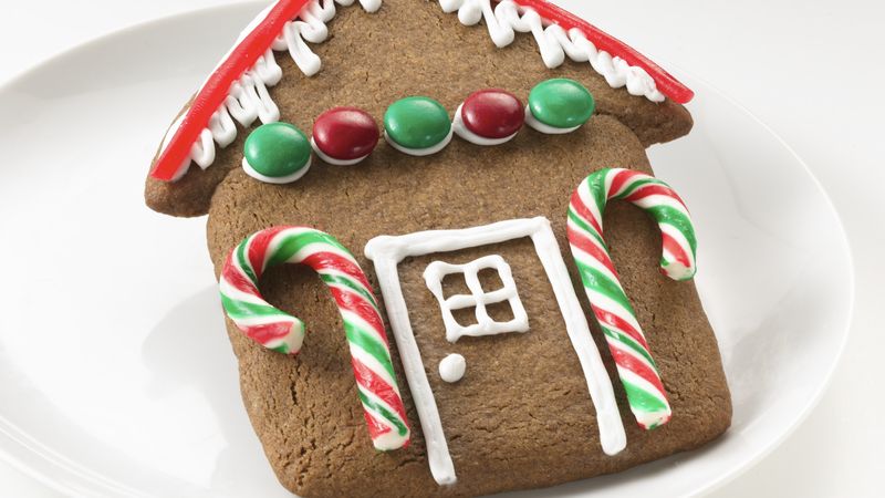 Easy Gingerbread House Cookies