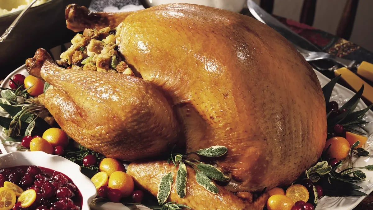 Roast Turkey with Sausage-Apple Stuffing