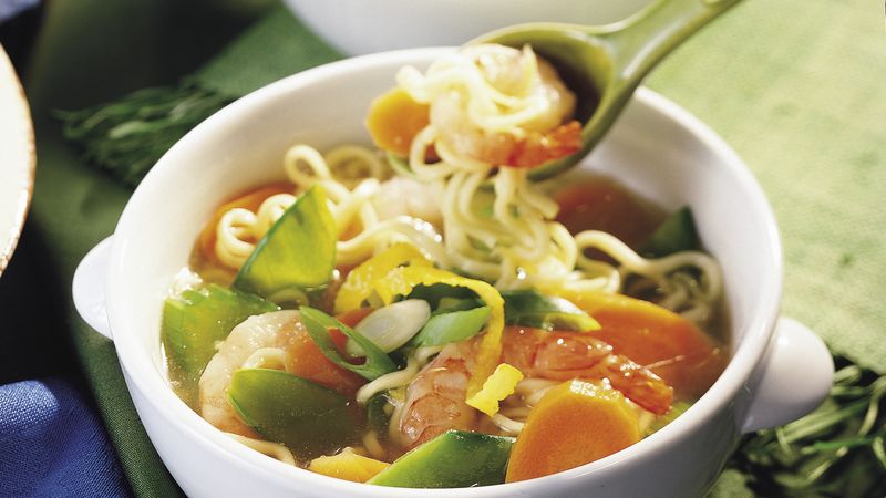Shrimp-Vegetable Noodle Soup
