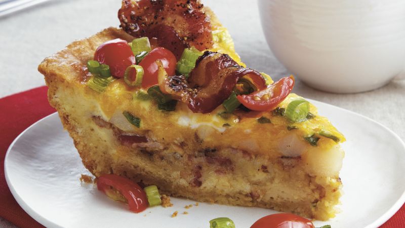 Peppered Bacon Hash Brown Pie