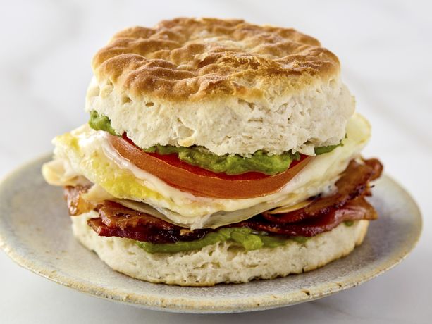 Breakfast Turkey Club Biscuit Sandwich - Speed Cook