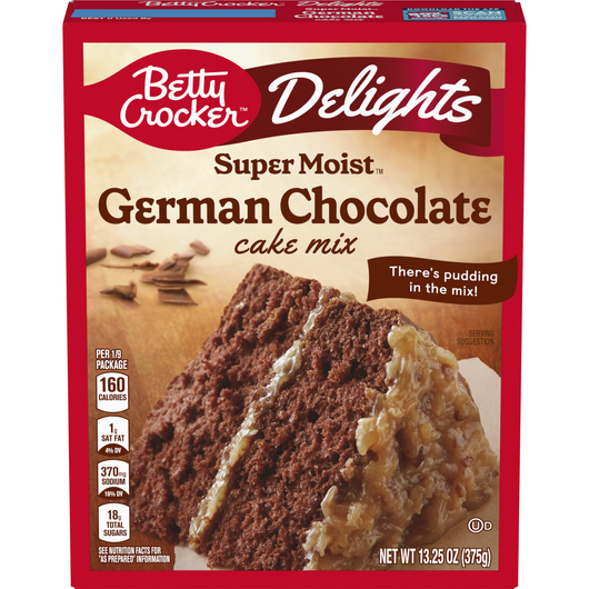 Betty Crocker Delights Super Moist German Chocolate Cake Mix