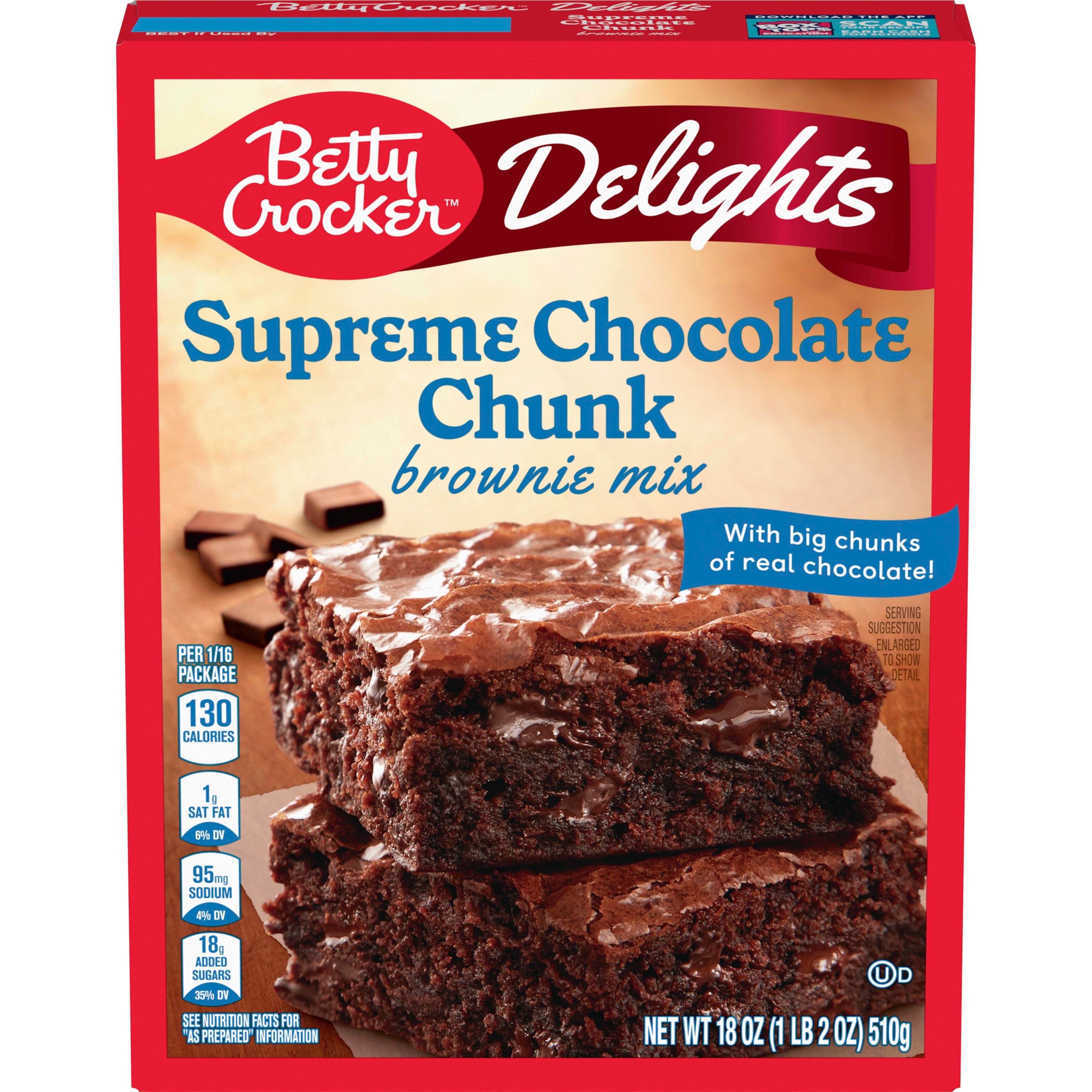 Betty Crocker™ Supreme Chocolate Chunk Brownie Mix - Front