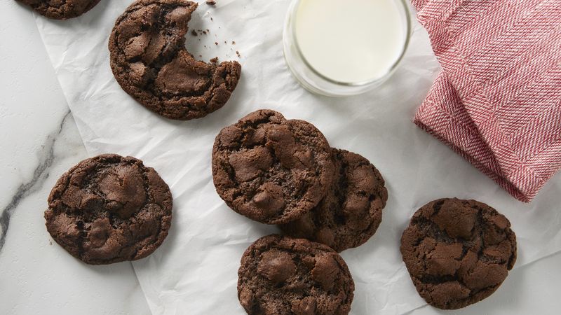 Double chocolate hot sale chip cookie recipe