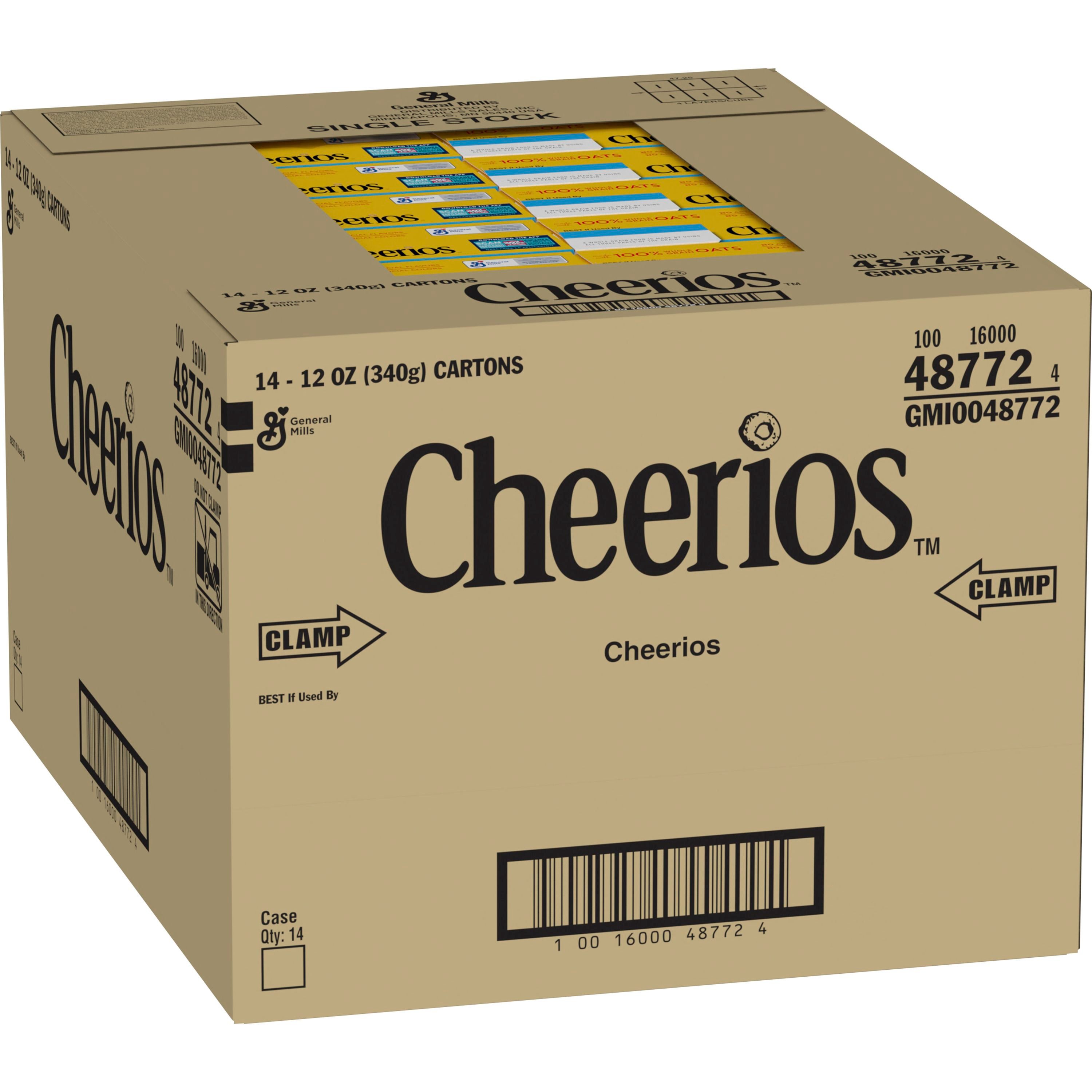 Case - Left Front 3D Cheerios Gluten Free Cereal Box Large Size (14 ct) 12 oz