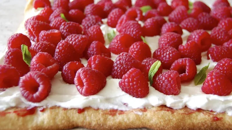 Raspberry and Meringue Flatbread