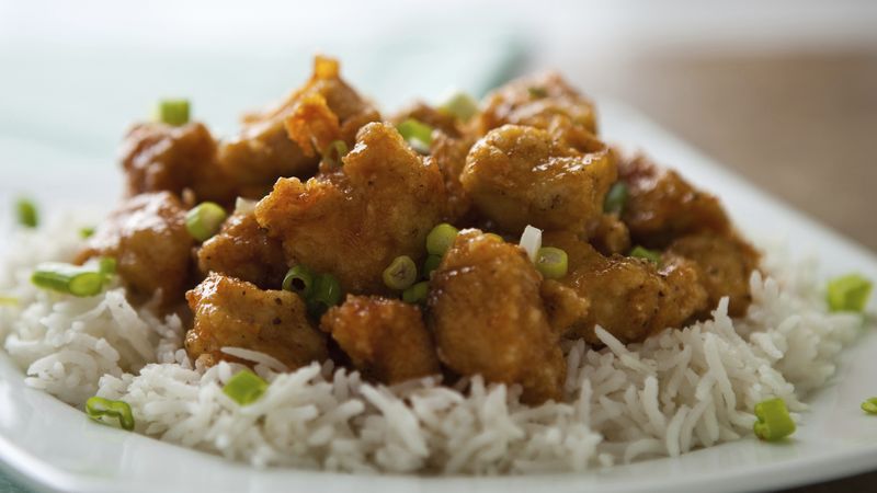 Honey-Agave Chicken with Rice