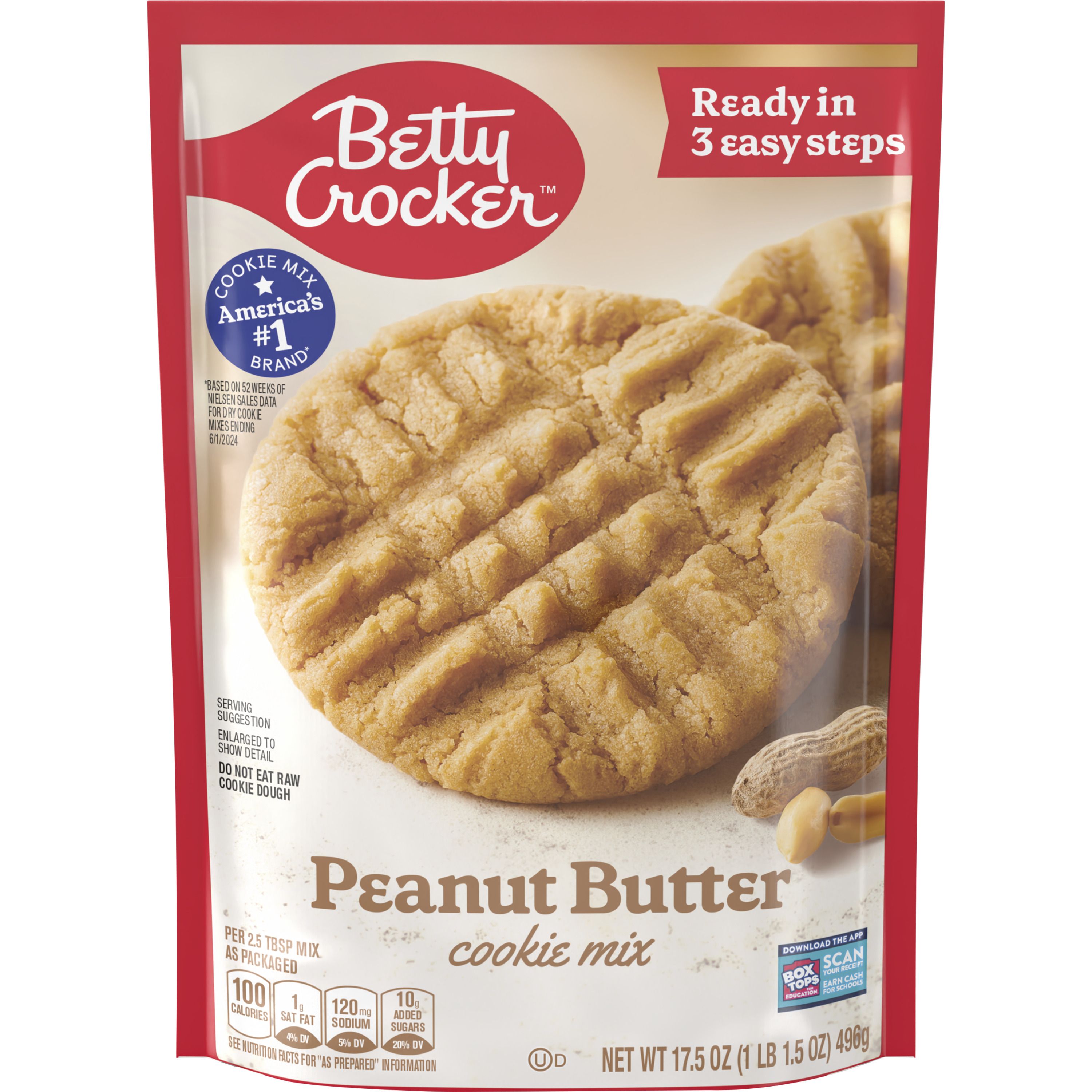 Betty Crocker™ Peanut Butter Cookie Mix - Front