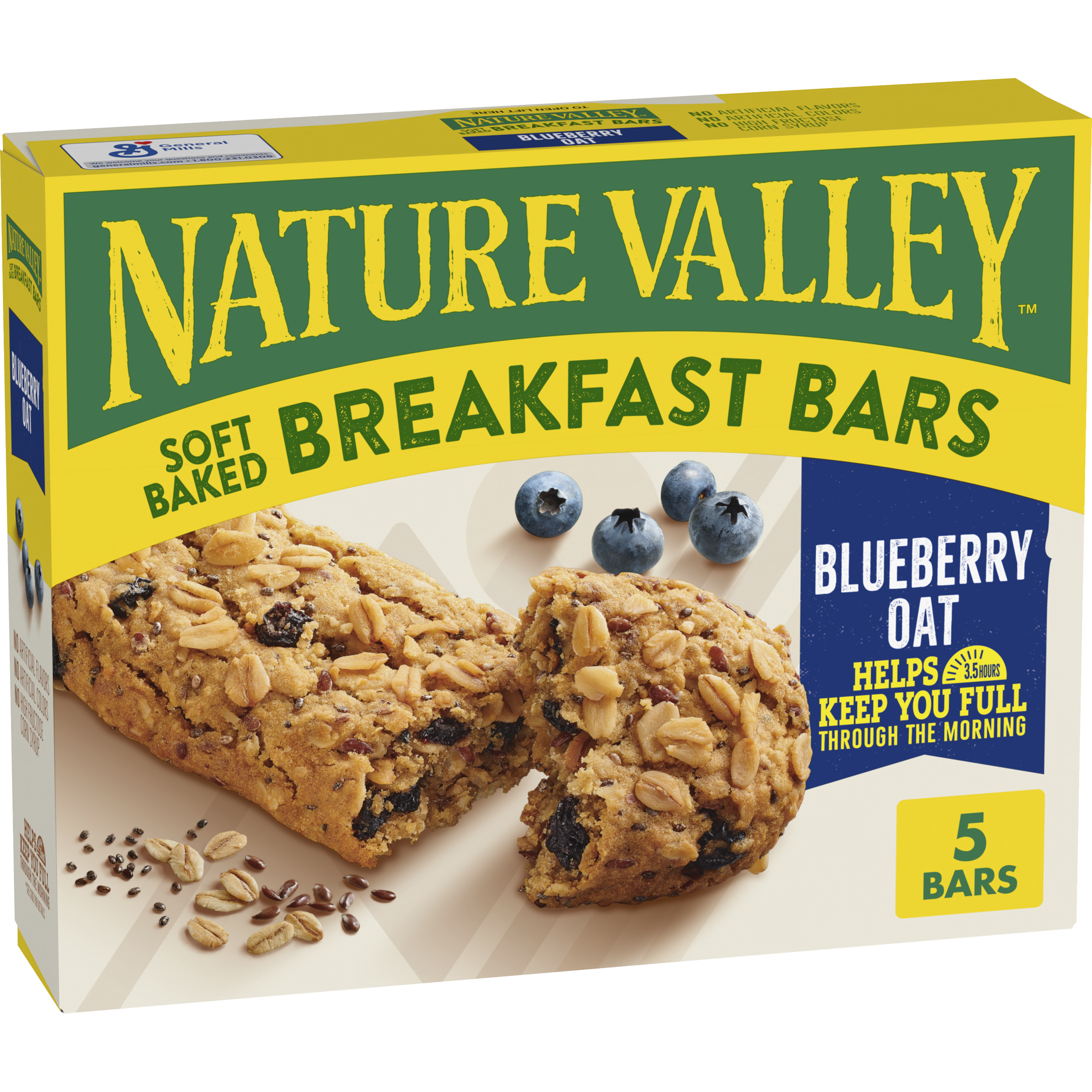Blueberry Oat Soft Baked Breakfast Bars Nature Valley