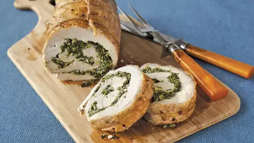 Spinach and Herb Stuffed Pork-image