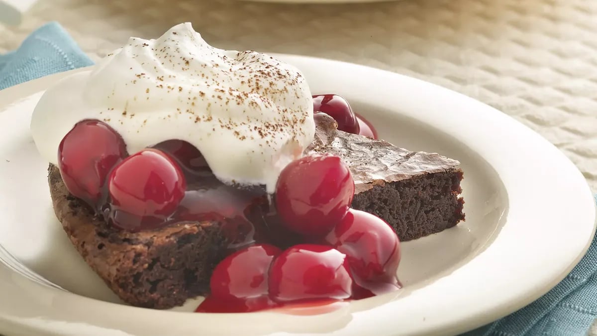 Black Forest Brownie Dessert