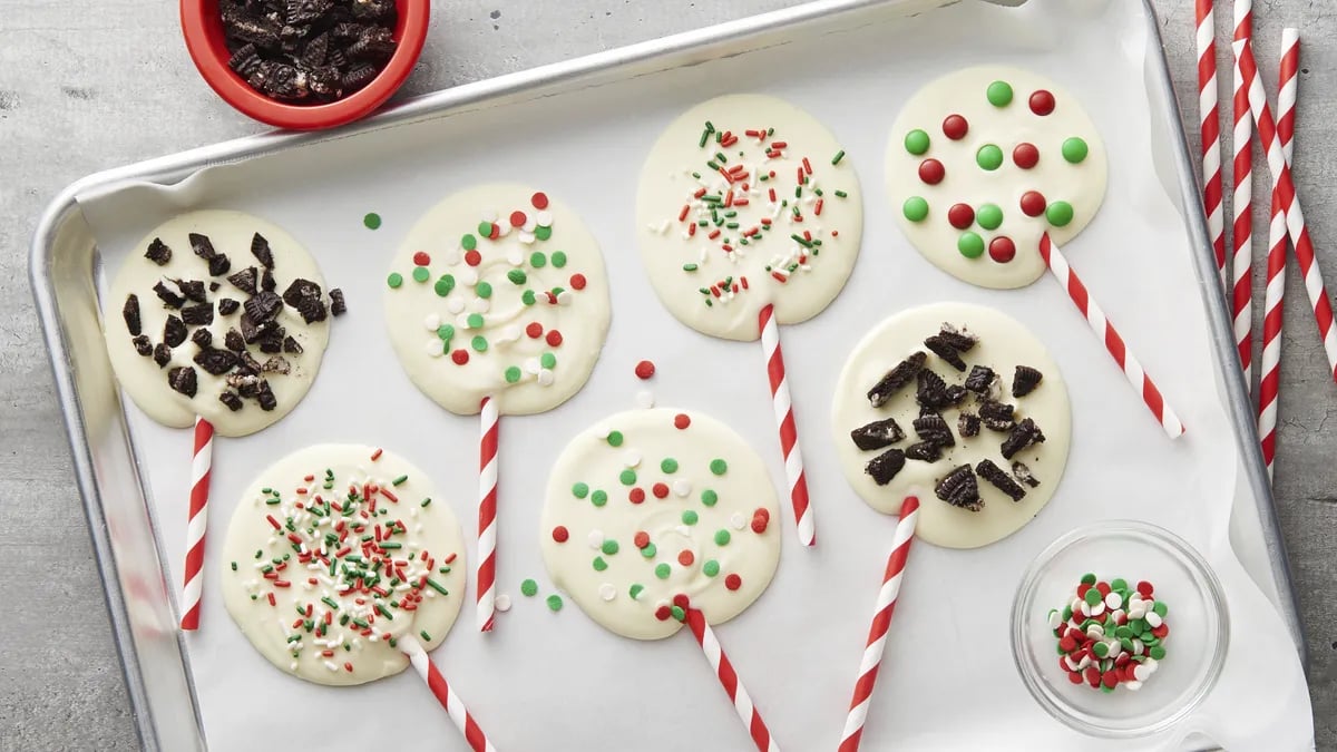 Holiday Bark Pops