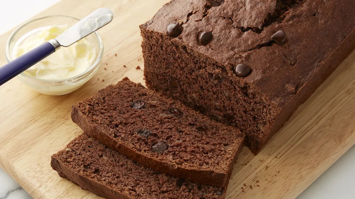 Double Chocolate Banana Oat Flour Bread