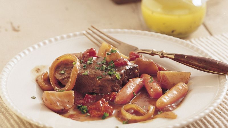 Slow-Cooker Swiss Steak and Veggies