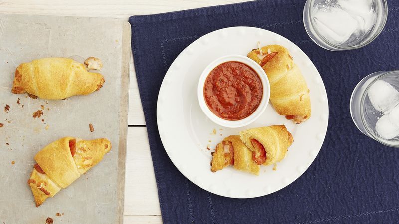Pepperoni Pizza Crescent Rolls for Two