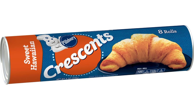 Pillsbury Crescent Rolls, Sweet Hawaiian 8 Ea, Refrigerated Doughs &  Batters