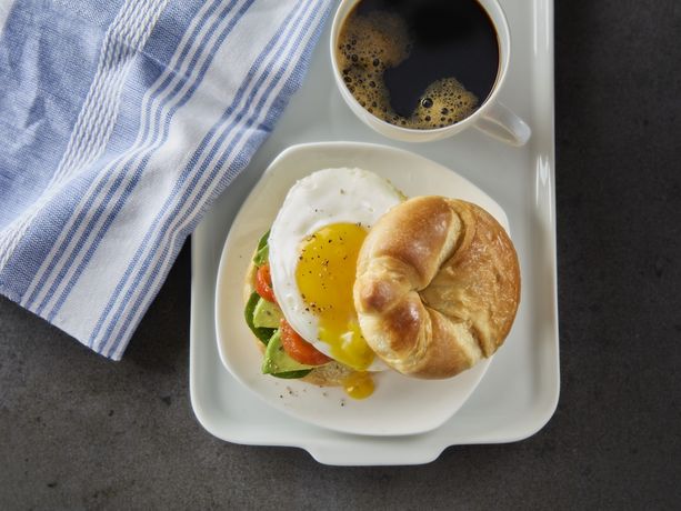 Veggie Breakfast Croissant Sandwich