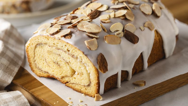 Almond-Cream Cheese Cinnamon Roll Swirl Bread