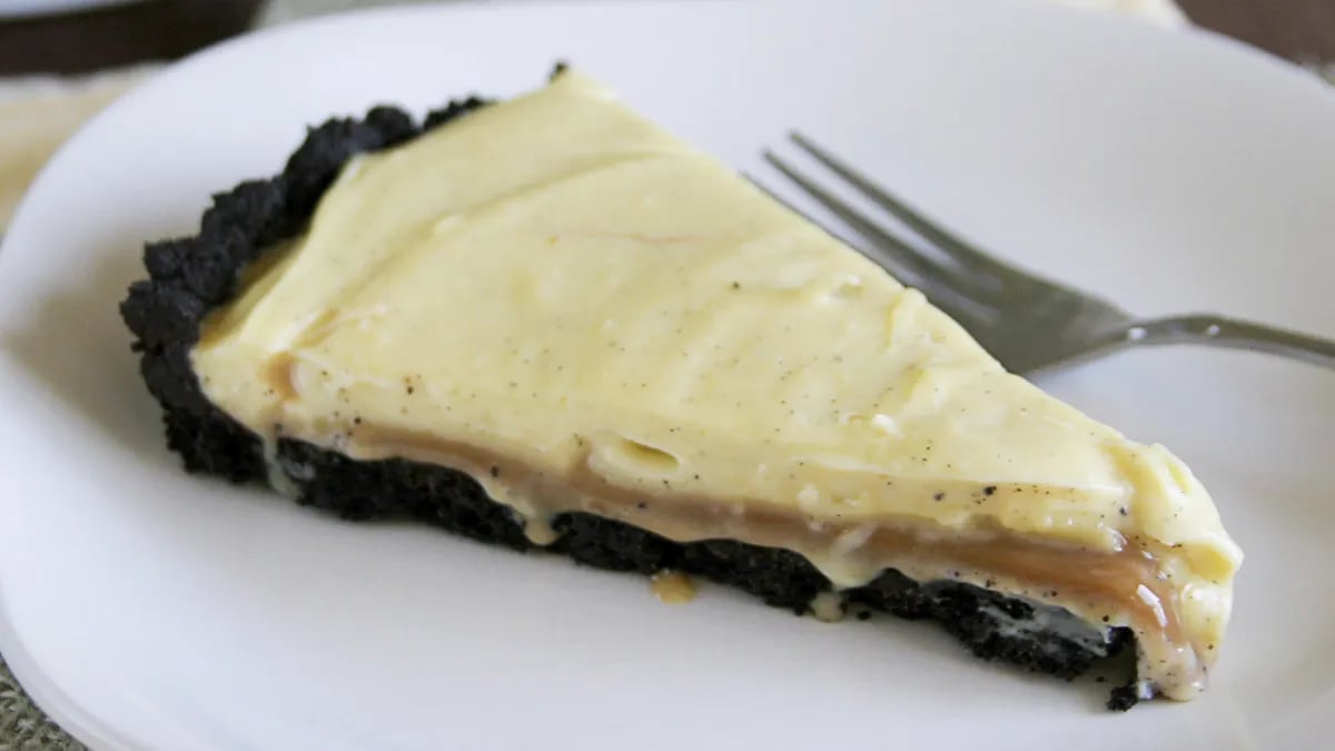 Salted Caramel-Vanilla Bean Custard Tart