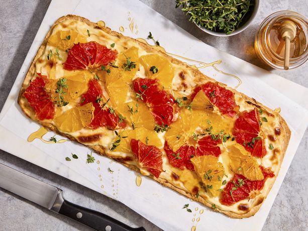 Citrus Ricotta Breakfast Flatbread