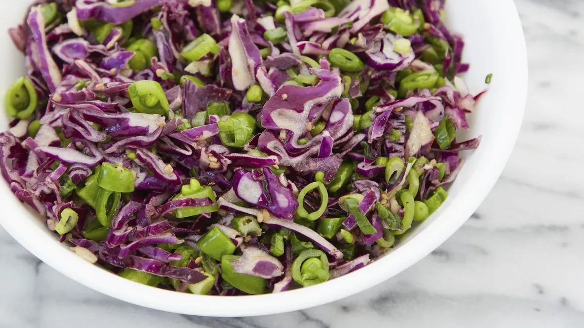 Fresh Sugar Snap Pea Slaw