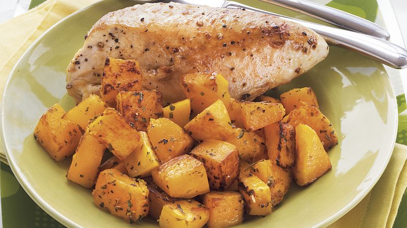 Roasted Chicken and Butternut Squash