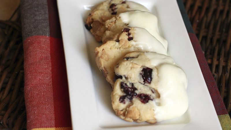 White Chocolate-Cranberry Sugar Cookies