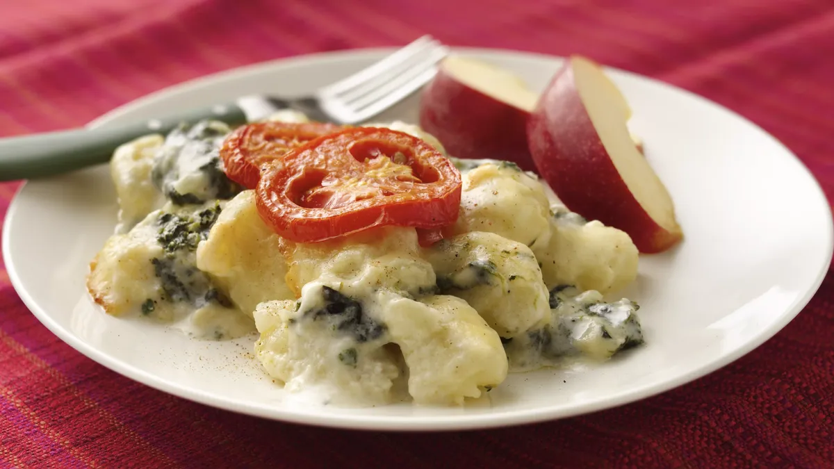 Cheesy Gnocchi Florentine