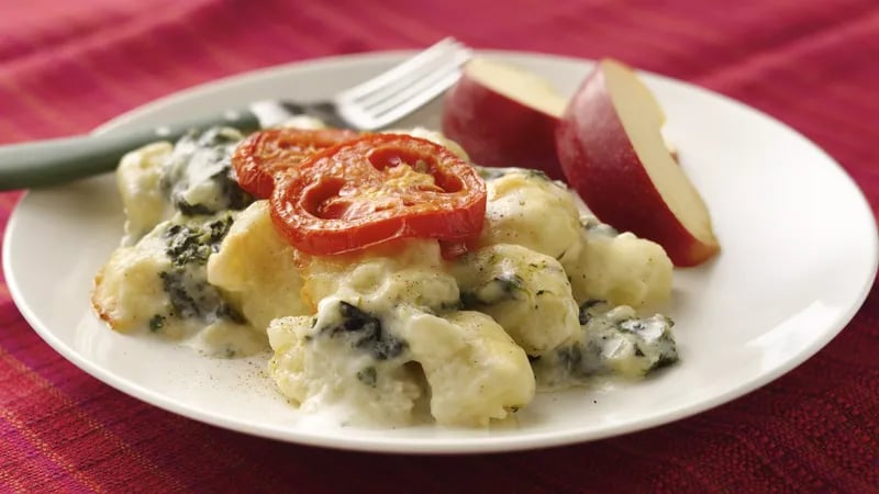 Cheesy Gnocchi Florentine