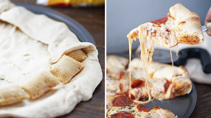 Pizza Roll Stuffed-Crust Pizza