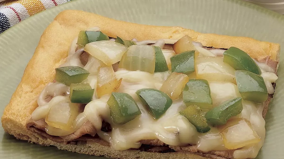 Philly Cheesesteak Crescent Pizza