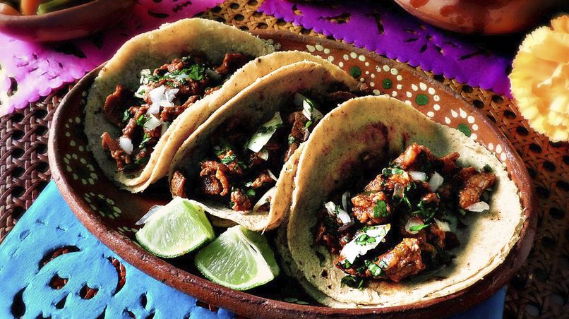 Tacos de Bistec para el Día de los Muertos