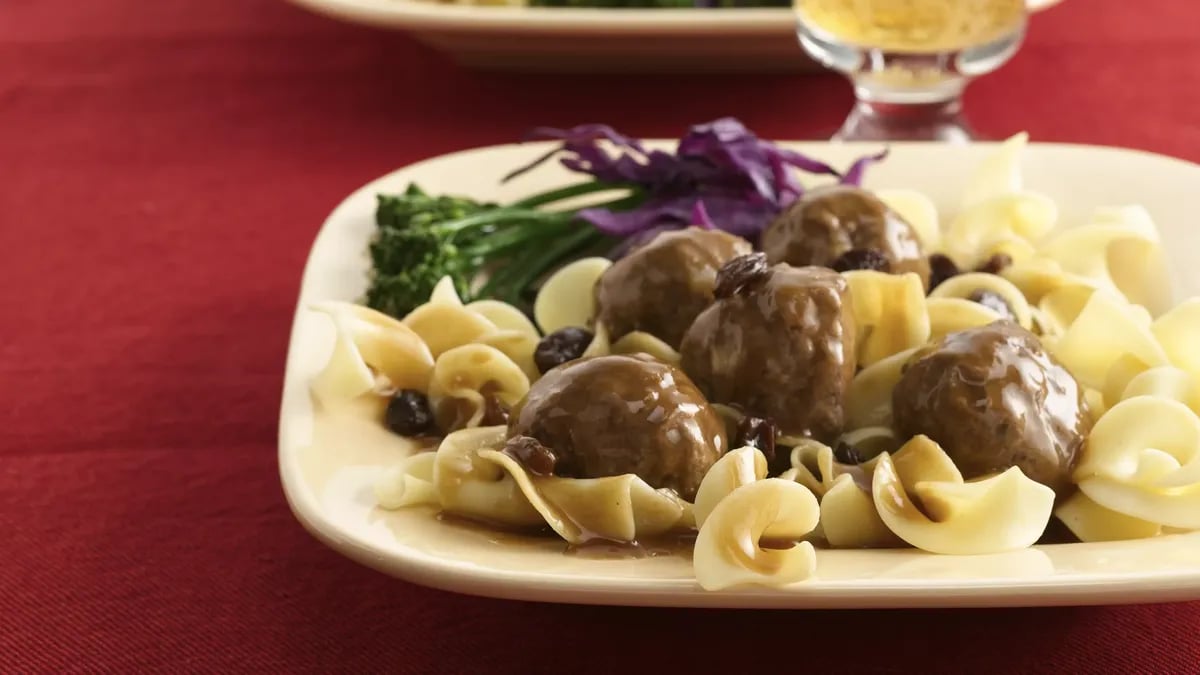 Sauerbraten Meatballs