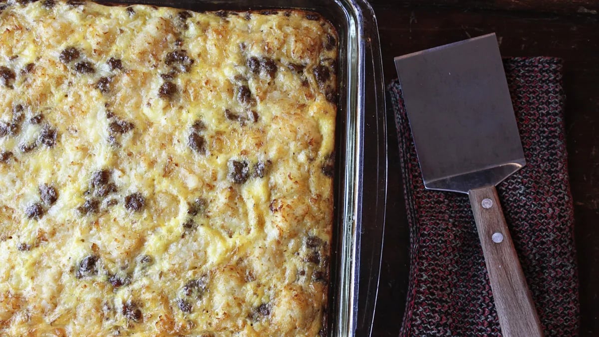 Tater-Topped Sausage-Egg Bake